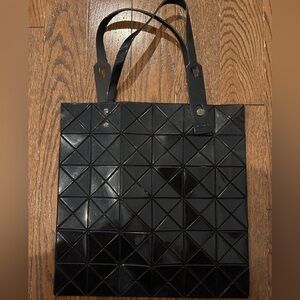 Issey Miyake Geometric Black Tote Bag